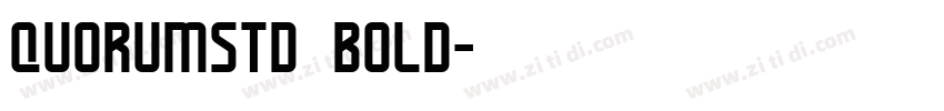 quorumstd bold字体转换